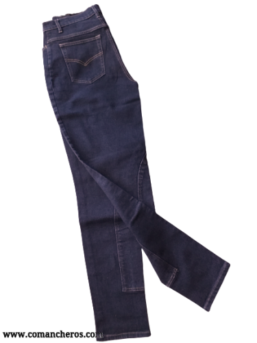 Jeans nero con rinforzi