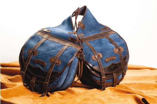 Bisacce cavallo posteriore jeans 