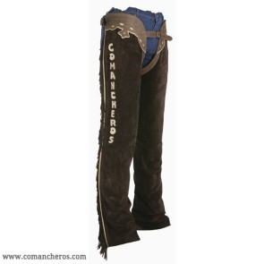 Chaps in camoscio marrone