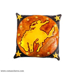 Cuscino Rodeo Western Pelle