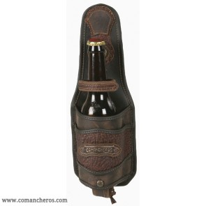 Porta bottiglia pelle vecchio western
